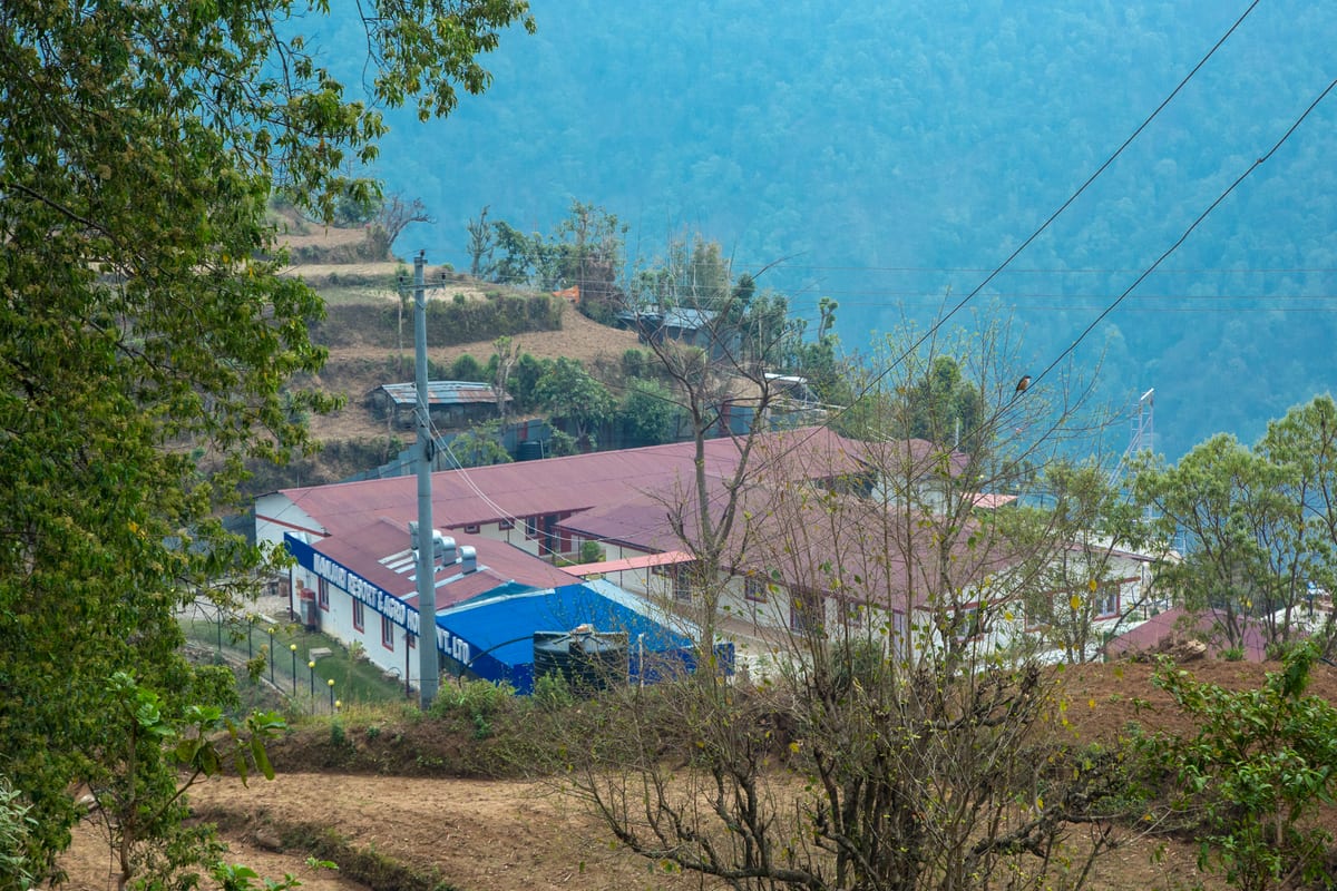 Panoramic hill and valley views from Selfie Danda