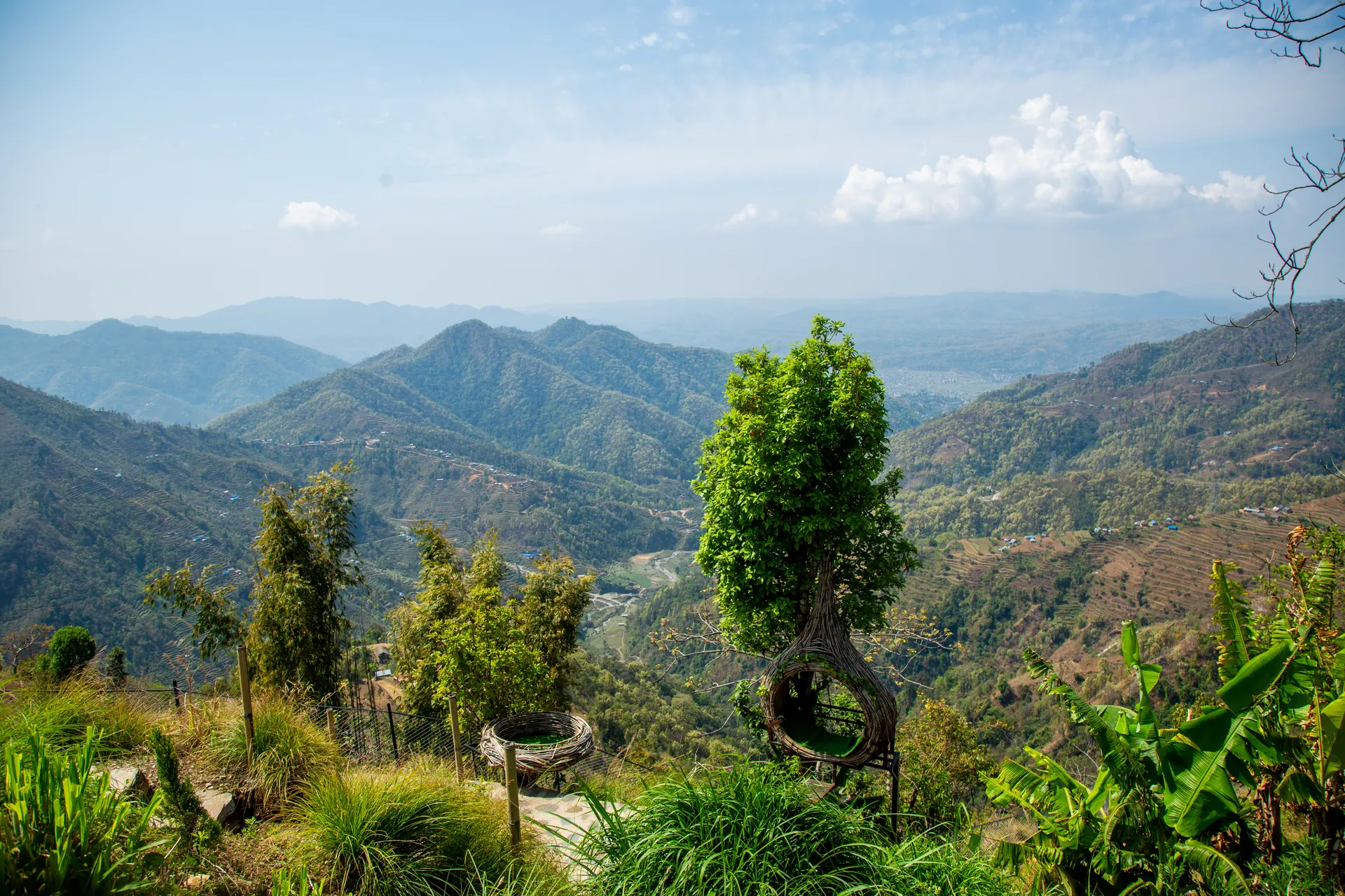 Quiet hillside landscape near the resort